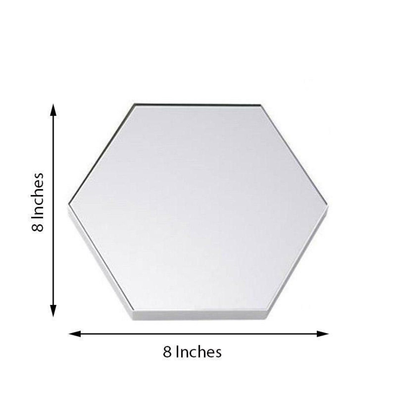 8" wide HEXAGON MIRRORS Party Wedding Centerpieces Wall Table